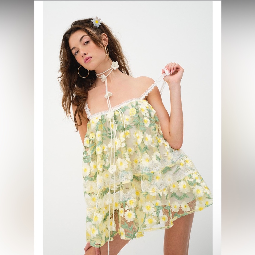 NWOT For love and lemons 🍋 floral mini dress